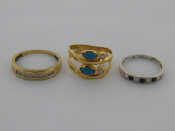 Appraisal: A mixed lot comprising a carat yellow gold diamond half