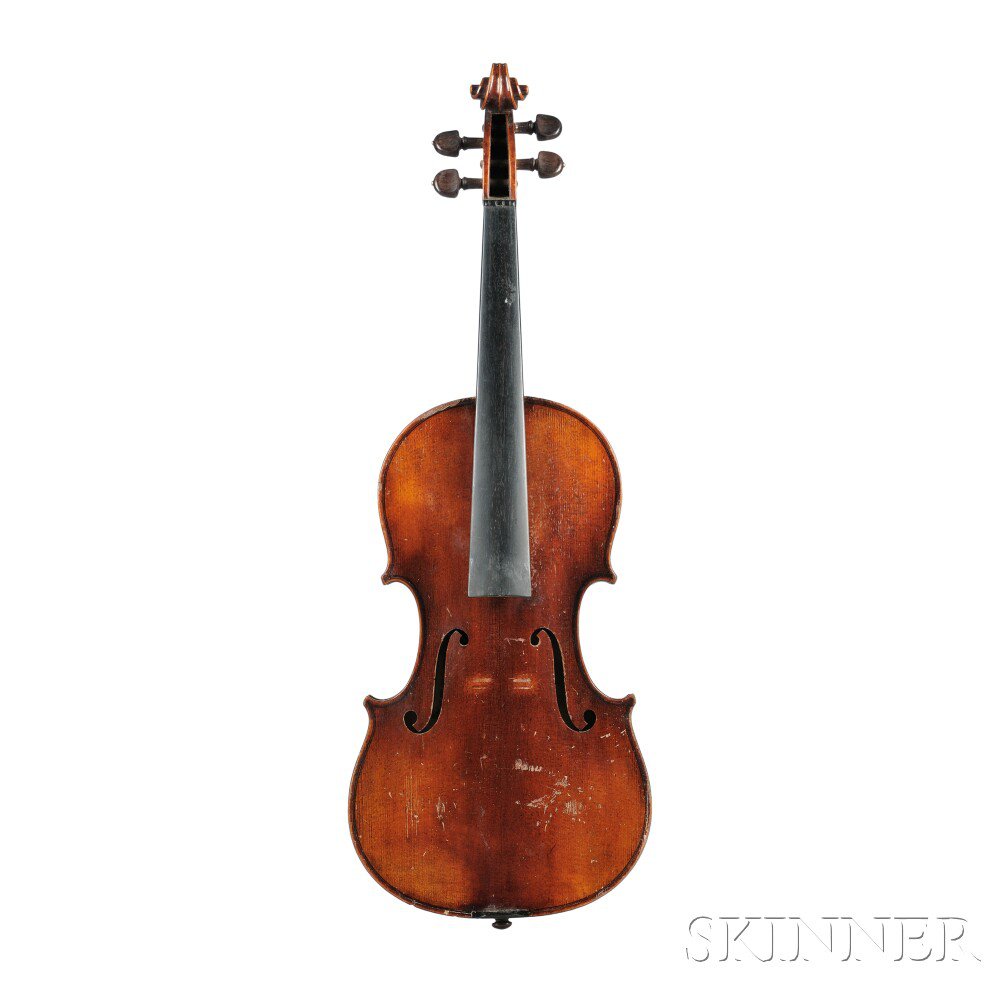 Appraisal: German Violin Otto Viener Mittenwald labeled OTTO VIENER IN MITTENWALD