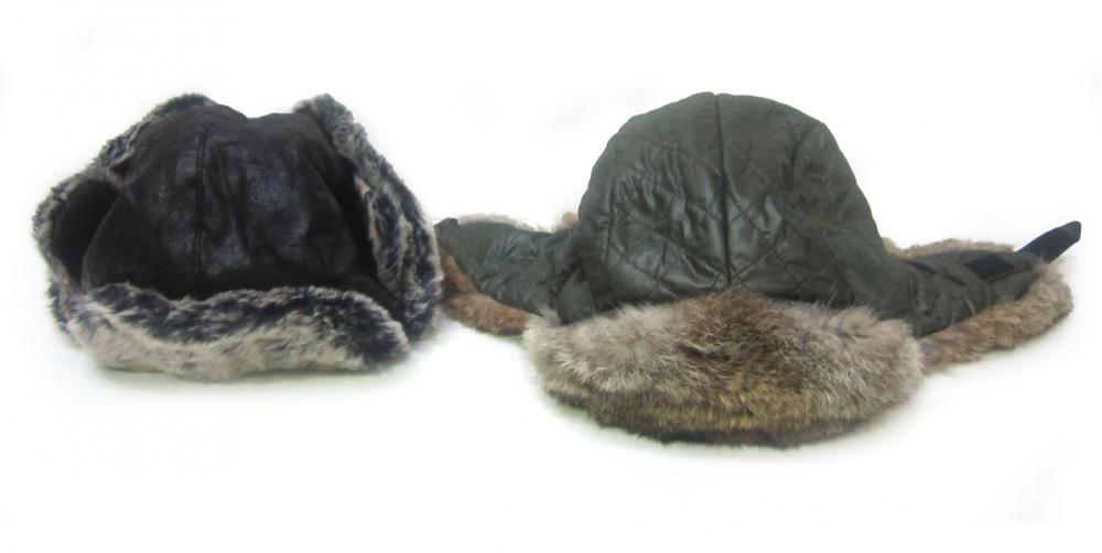 Appraisal: QUALITY BRANDED FUR HATS WITH FLAPS INCLUDING DOLCE GABBANA QUALITY