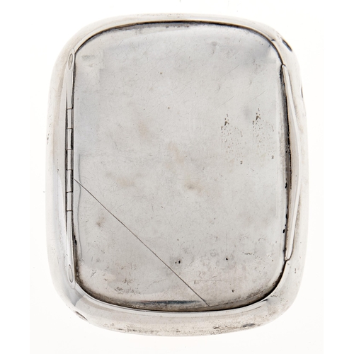 Appraisal: A Continental silver tobacco box early th c mm l