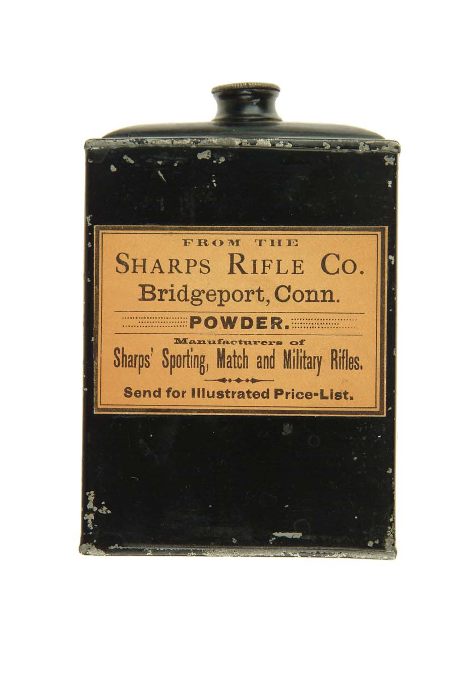 Appraisal: SHARPS RIFLE CO POWDER TIN Half-pound size rectangular wide x