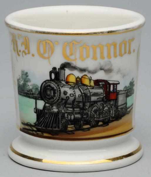 Appraisal: Locomotive Coal Car Shaving Mug Gilt name R J O