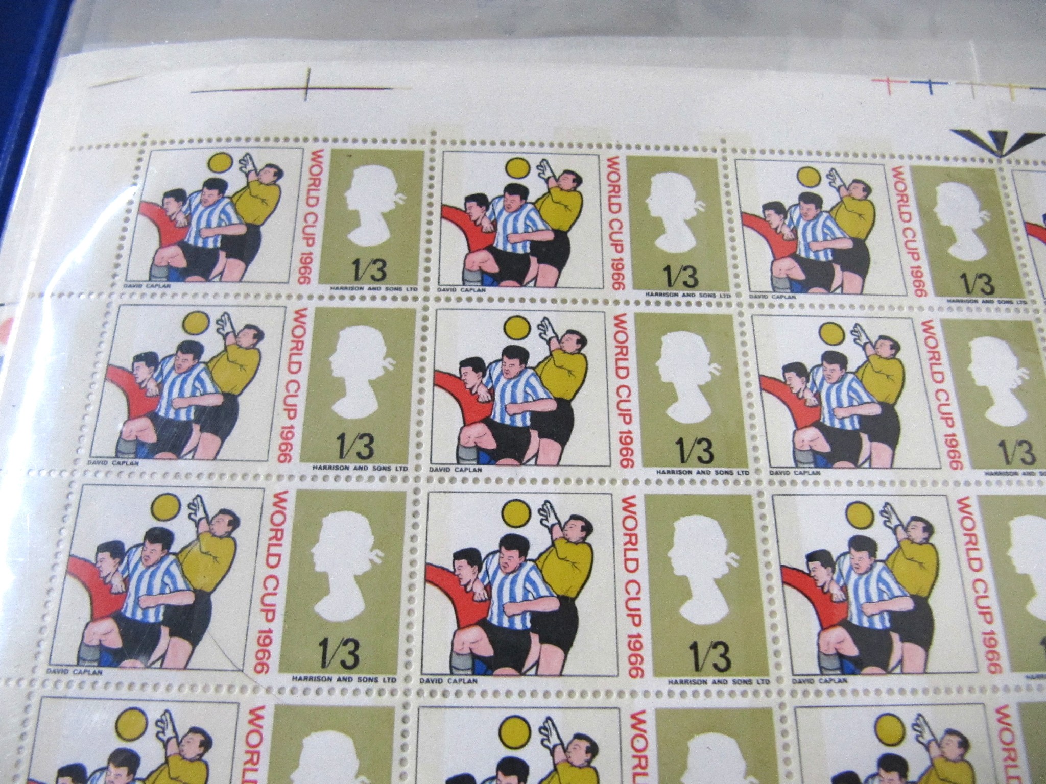 Appraisal: A lot comprising two albums of World Cup stamps