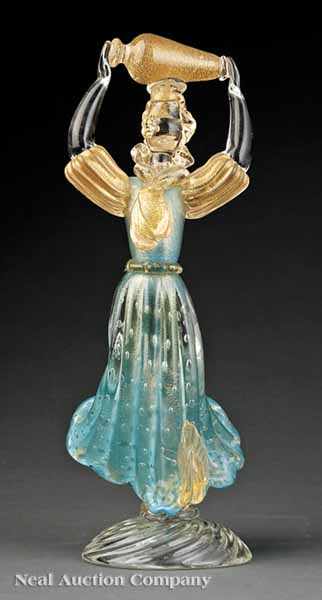 Appraisal: A Flavio Poli Murano Art Glass Figure mid- th c