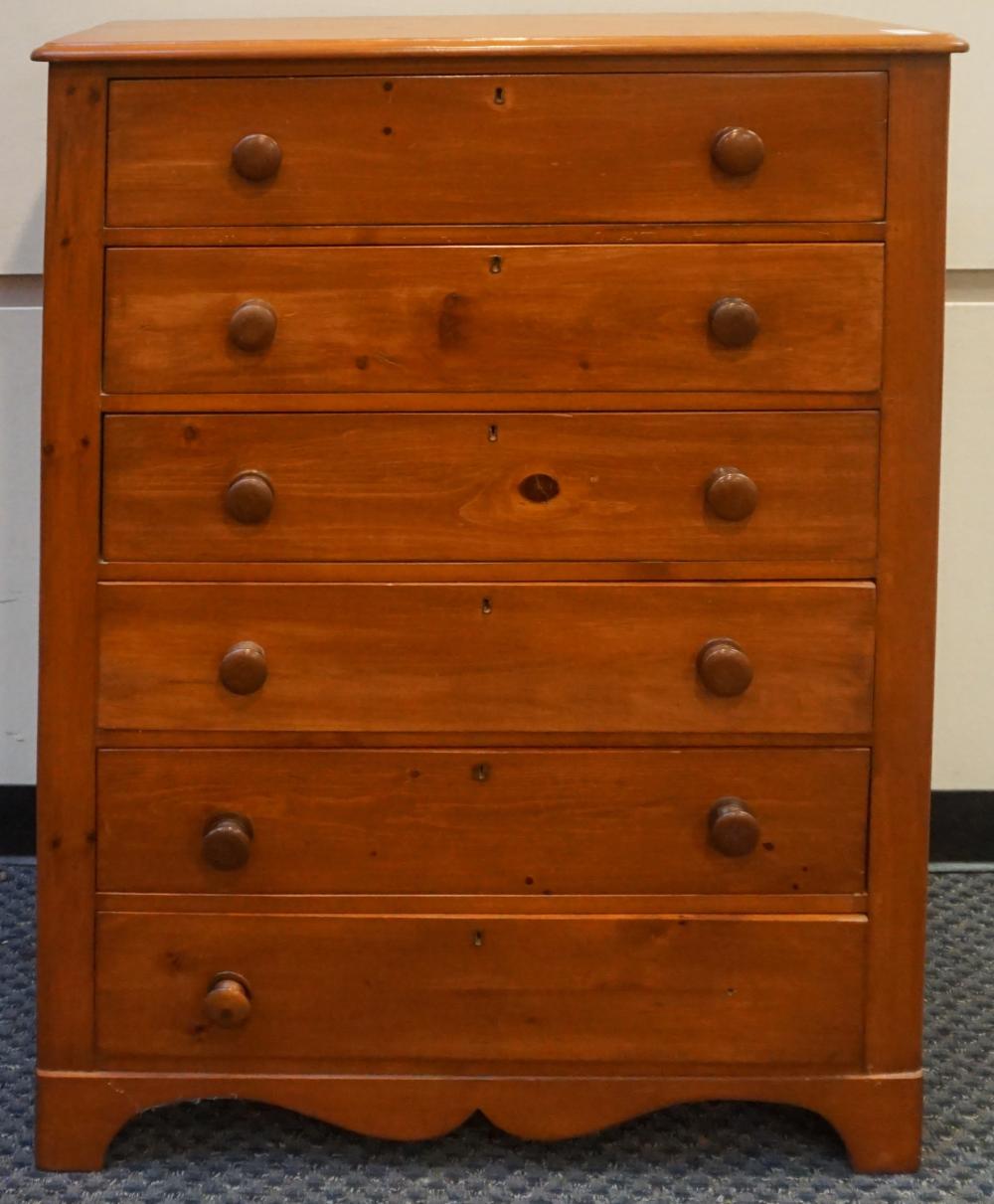 Appraisal: Early American Style Pine Tall Chest of Drawers x x