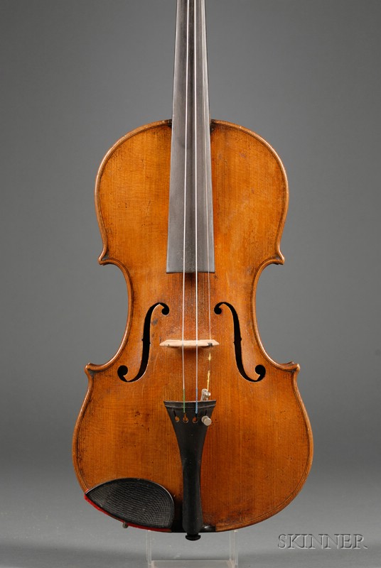 Appraisal: German Violin c labeled ANDREAS AMATI length of one-piece back