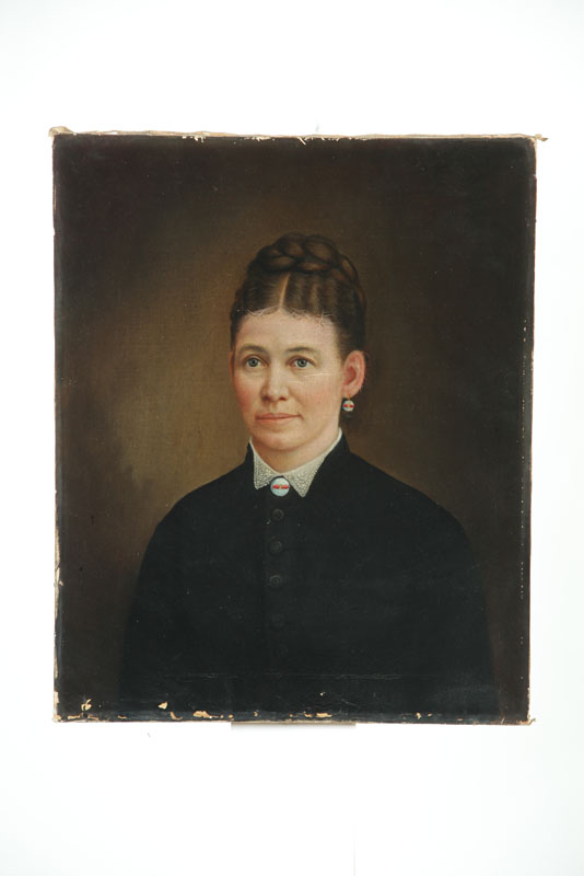 Appraisal: PORTRAIT OF A WOMAN AMERICAN SCHOOL LAST QUARTER- TH CENTURY