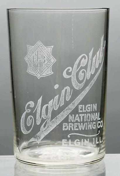 Appraisal: Elgin Club Acid-Etched Beer Glass Imprint has a slight overall