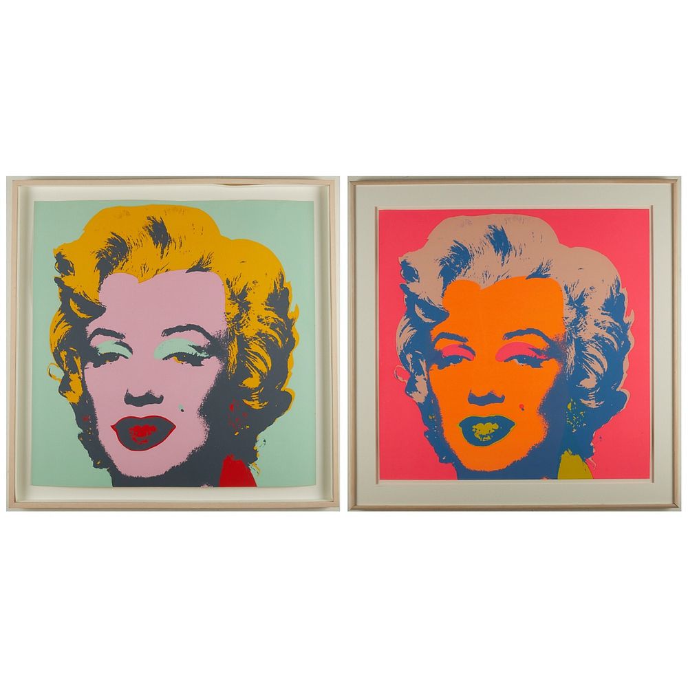 Appraisal: After Warhol Marilyn Prints After Andy Warhol - Two Marilyn