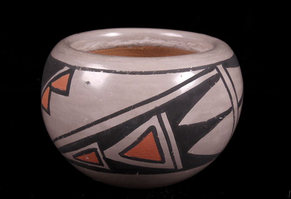 Appraisal: Acoma Pueblo Carmelita Dunlap Polychrome Olla Pot For your consideration