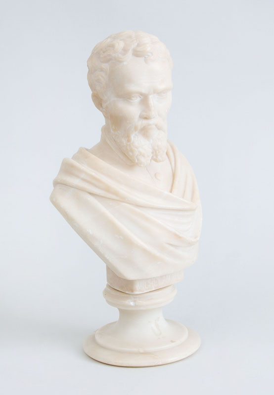 Appraisal: AFTER DANIELE DA VOLTERRA - BUST OF A MICHELANGELO Carved