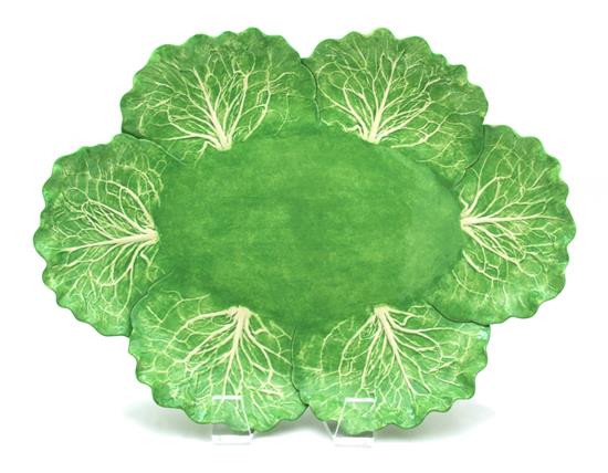 Appraisal: Sale Lot A Dodie Thayer Lettuce Ware Oval Platter th