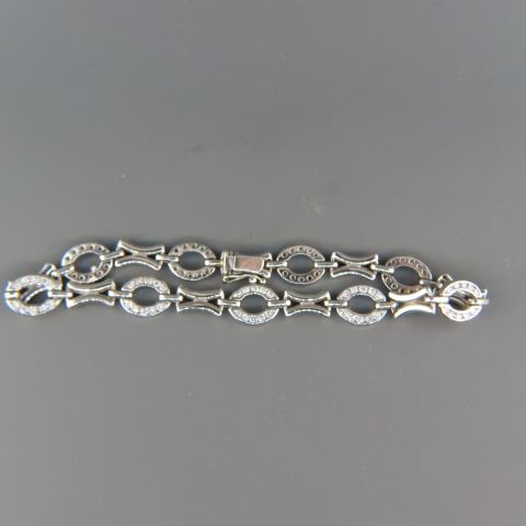 Appraisal: Platinum Diamond Bracelet diamonds totaling carat high grade long a