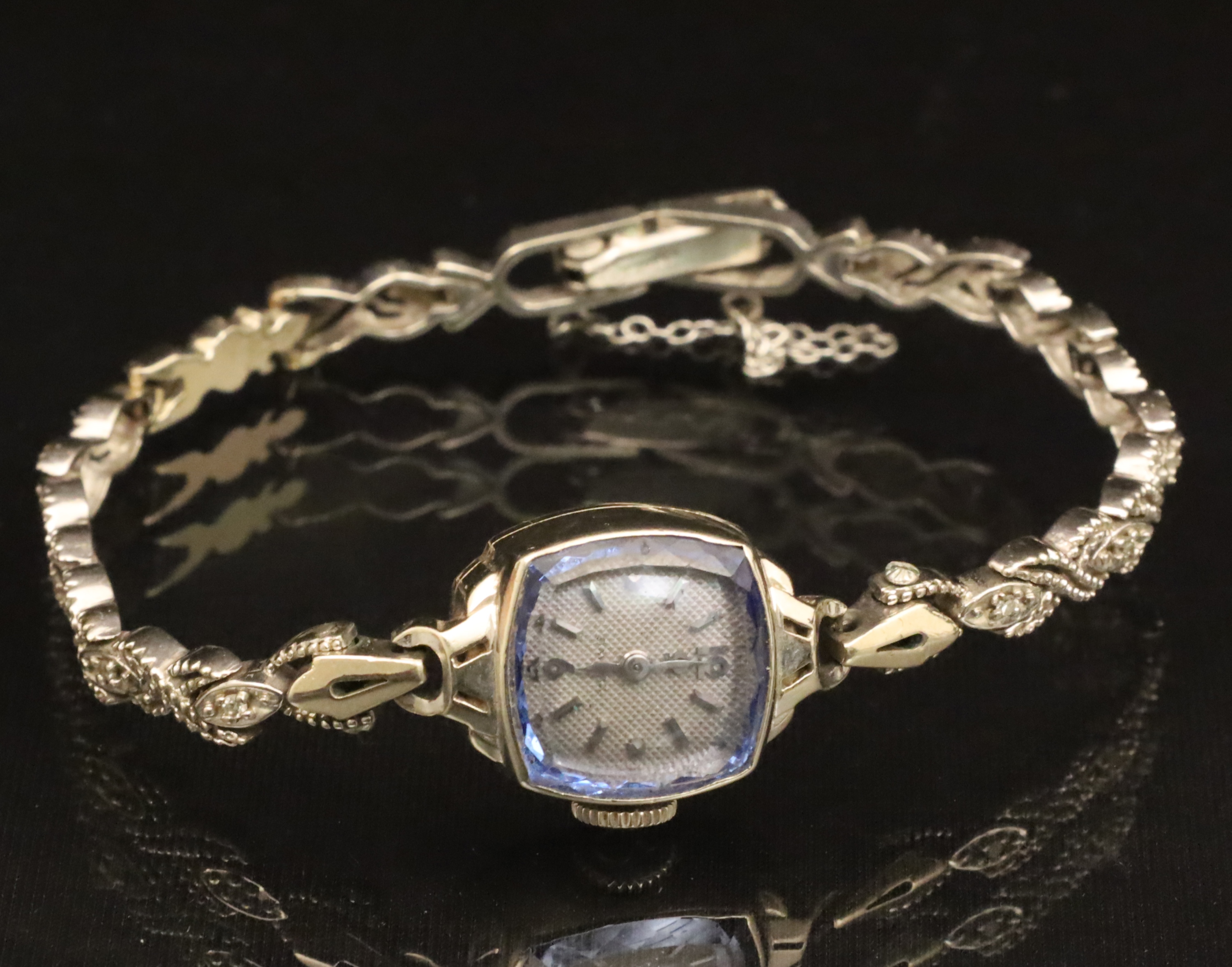 Appraisal: K WHITE GOLD LADIES OMEGA WATCH K white gold ladies