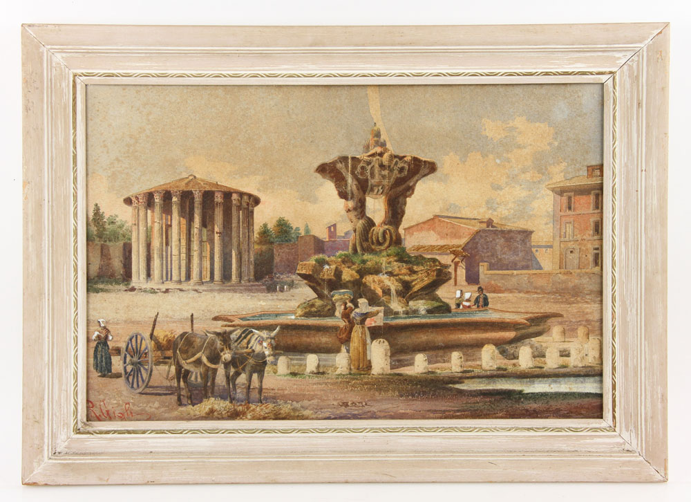 Appraisal: - th C Italian View W C th century Italian