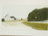 Appraisal: W C GOUACHE - ' First Snow Kinney House St