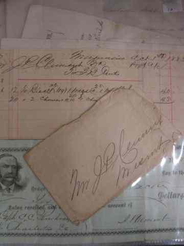 Appraisal: Collection of Confederate Civil War Otherpapers mostly pertaining to Pinckney