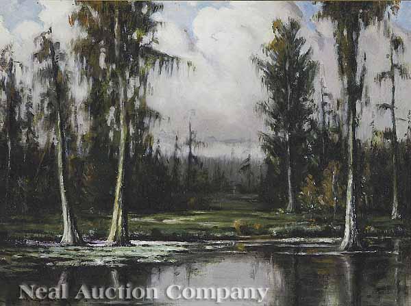 Appraisal: Steve E Mathews American Louisiana th c Bayou Baton Rouge