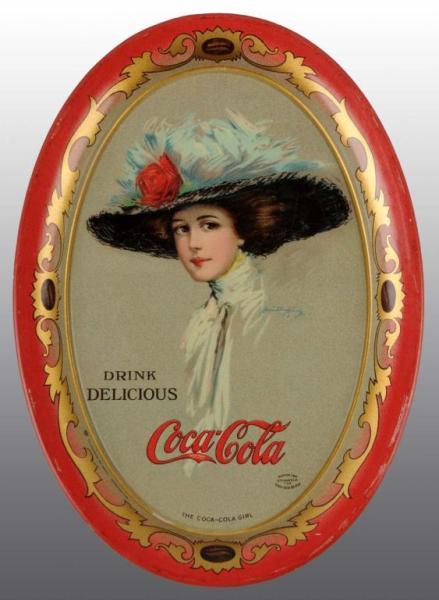 Appraisal: Coca-Cola Oval Tip Tray Description Circa Manufactured by American Artworks