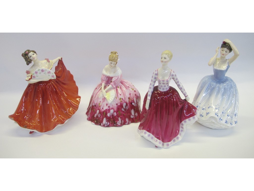 Appraisal: Four Royal Doulton figures of ladies - Fiona HN Elaine