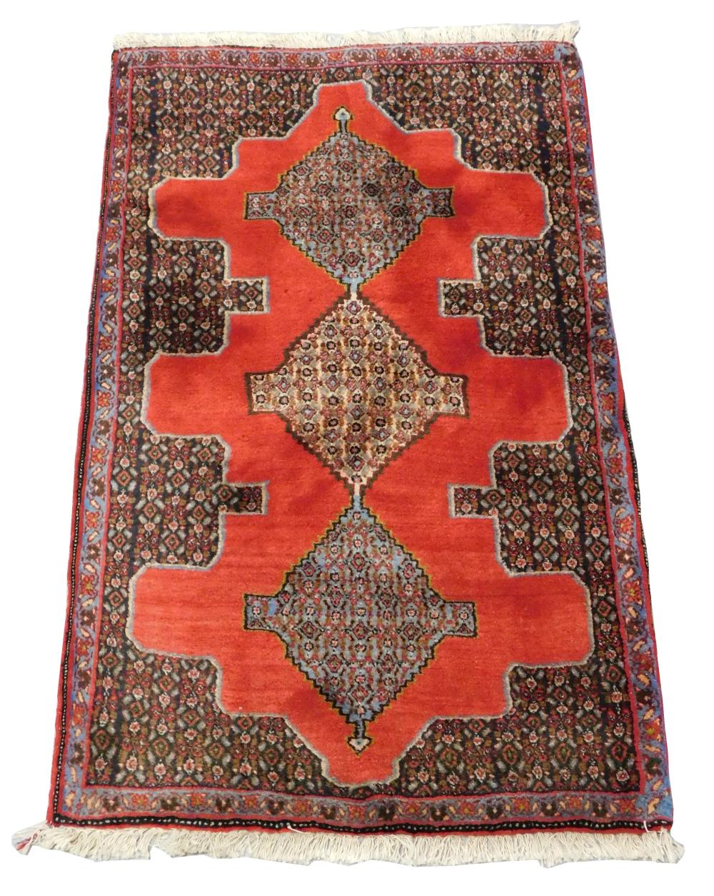 Appraisal: RUG Northwest Persian ' x ' handmade wool on cotton