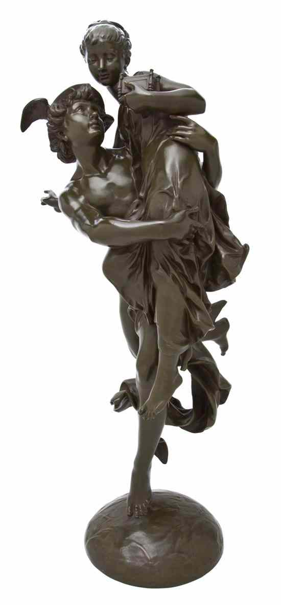 Appraisal: A French Bronze Figure Vincent Desire Faure de Brousse French