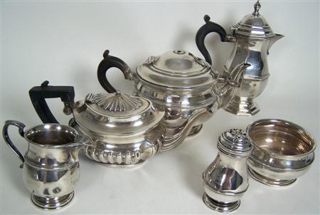 Appraisal: A matched suite of Old English pattern table silver various