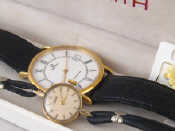 Appraisal: Two watches a gold plated Zenith with date aperture and