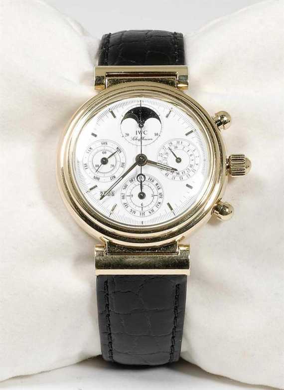 Appraisal: GENTLEMAN'S WRISTWATCH PERPETUAL CALENDAR WITH MOON PHASE IWC DA VINCI