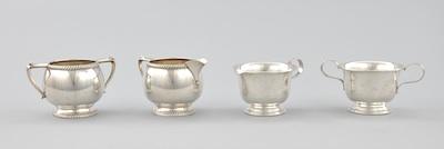 Appraisal: Two Pairs of Sterling Silver Cream Pitchers and Sugar Bowls