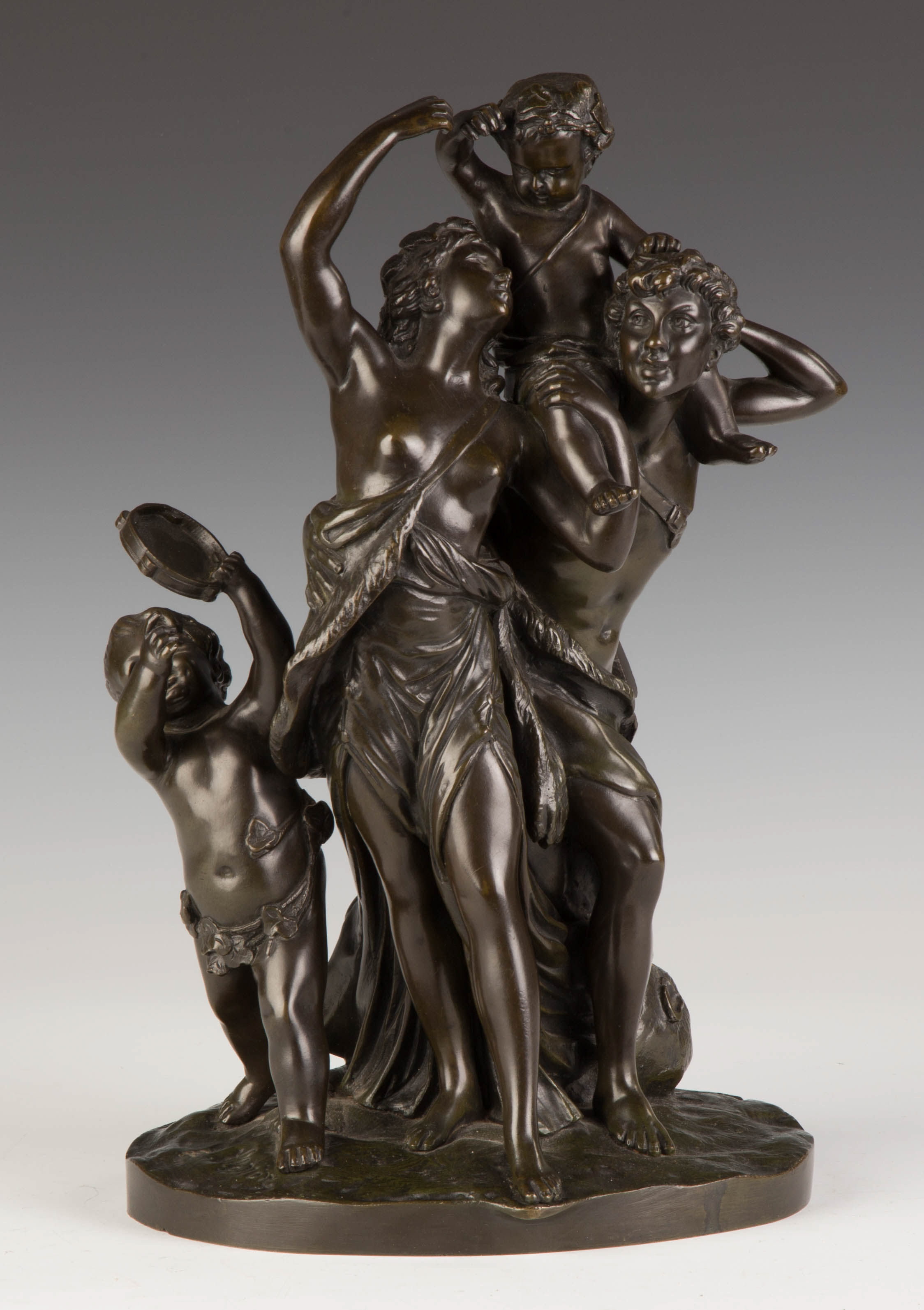 Appraisal: Claude Michel Clodion French - The Family of Faun Bronze