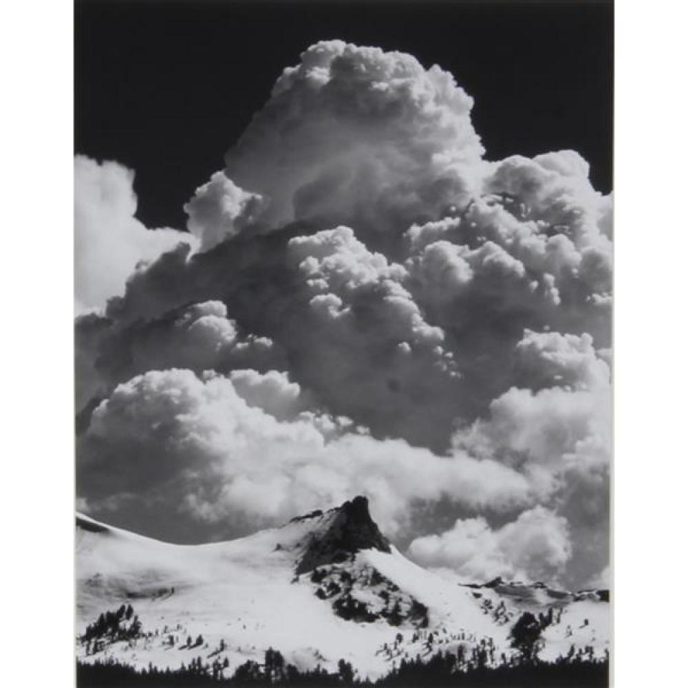 Appraisal: ANSEL ADAMS AMERICAN - UNICORN PEAK AND THUNDERCLOUDS YOSEMITE NATIONAL