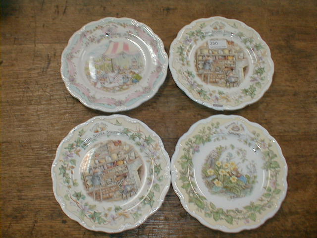 Appraisal: Four Brambly Hedge plates