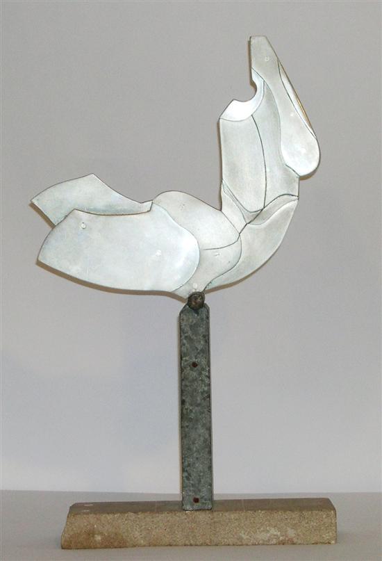 Appraisal: Andrew Coppola American - aluminum sculpture of a human torso