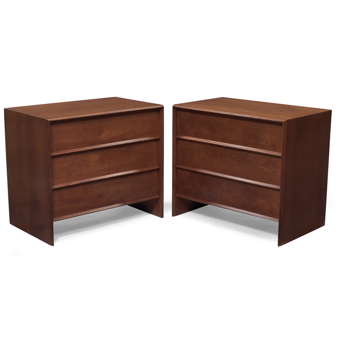 Appraisal: T H Robsjohn-Gibbings cabinets pair by Widdicomb mahogany ''Sherry'' finish