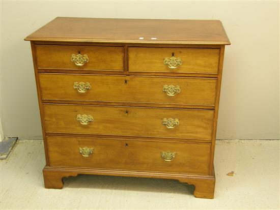 Appraisal: th Century mahogany chest of two short and three long