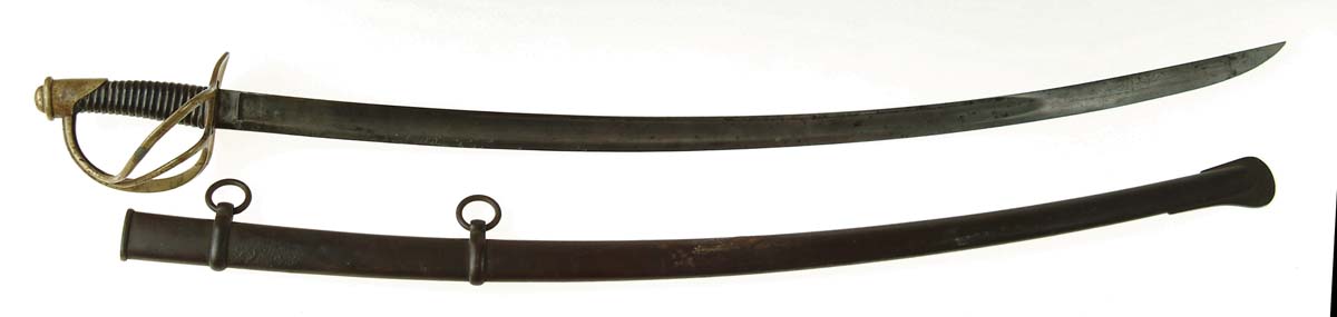 Appraisal: MODEL ENLISTED CAVALRY SABER - blade marked AMES MFG CO