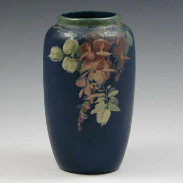 Appraisal: Weller Blue and Decorated Hudson Vase marked with die impressed