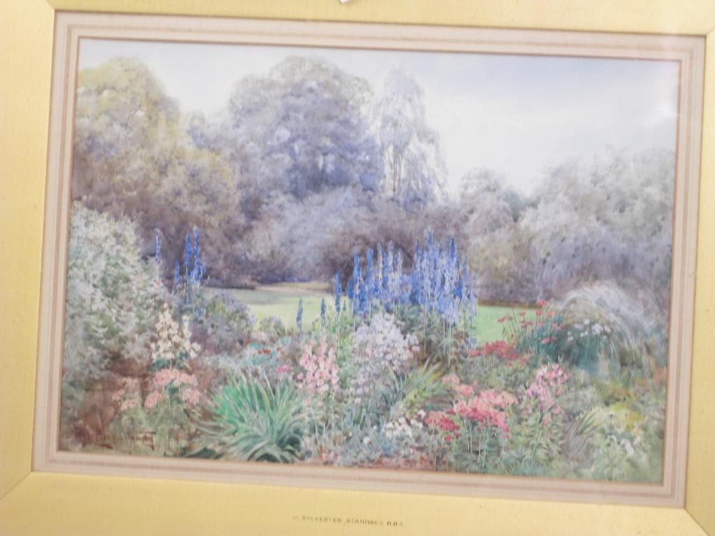 Appraisal: HENRY SYLVESTER STANNARD R B A - A Garden Landscape