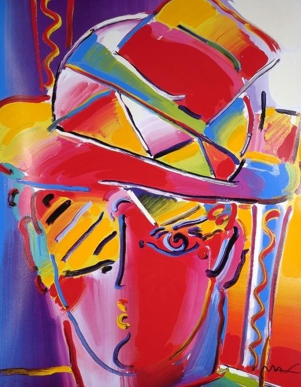 Appraisal: Seriolithograph print by Peter Max titled Zero Prism Hand signed