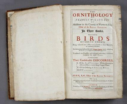 Appraisal: FRANCIS WILLOUGHBY THE ORNITHOLOGY OF FRANCIS WILLOUGHBY LONDON st edition