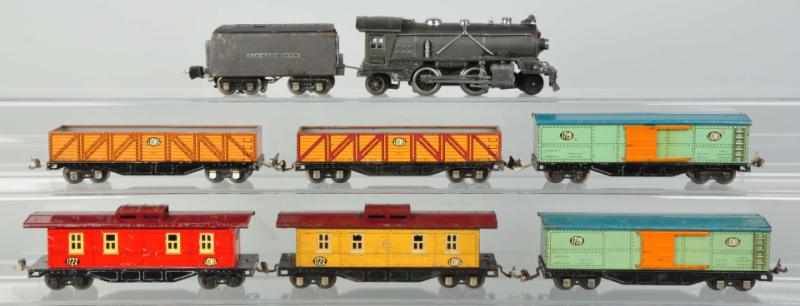 Appraisal: Lionel O-Gauge Freight Train Set Pre-war Includes no steam engine