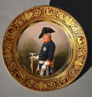 Appraisal: Royal Vienna Portrait Plate Royal Vienna portrait plate depicting Frederick