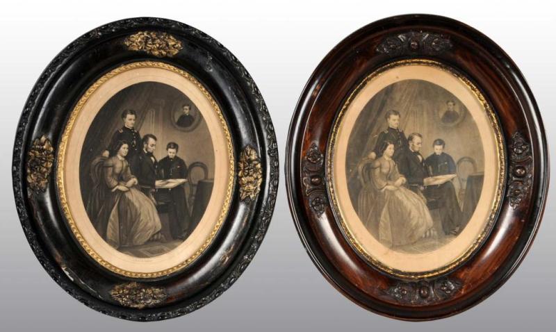 Appraisal: Lot of Lincoln Family Portraits in Frames Description Both are