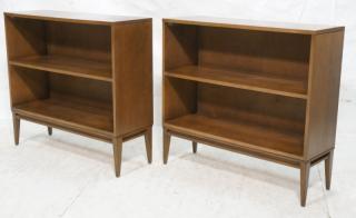 Appraisal: Pr PAUL MCCOBB Wood Book Cases Shelves Square ta Pr