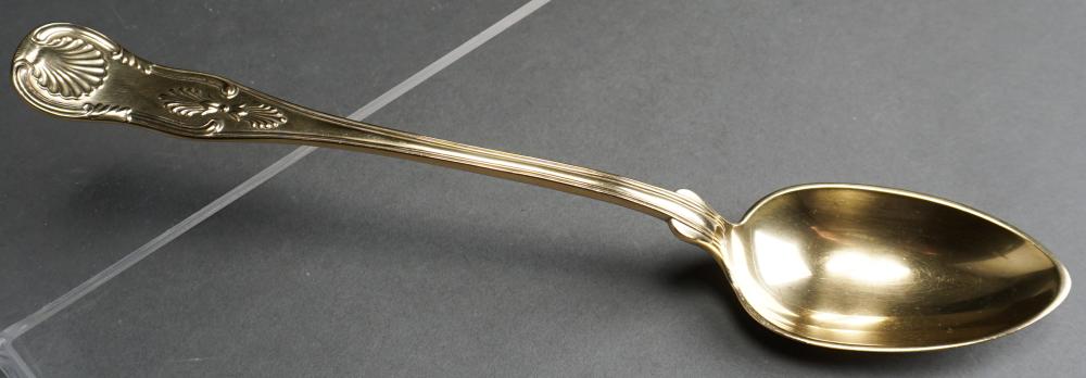 Appraisal: J E Caldwell Co Sterling Silver-Gilt Stuffing Spoon ozt