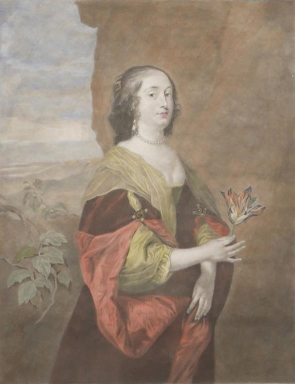 Appraisal: Mezzotint by Josiah Boydell after Van Dyck titled Jane Daughter