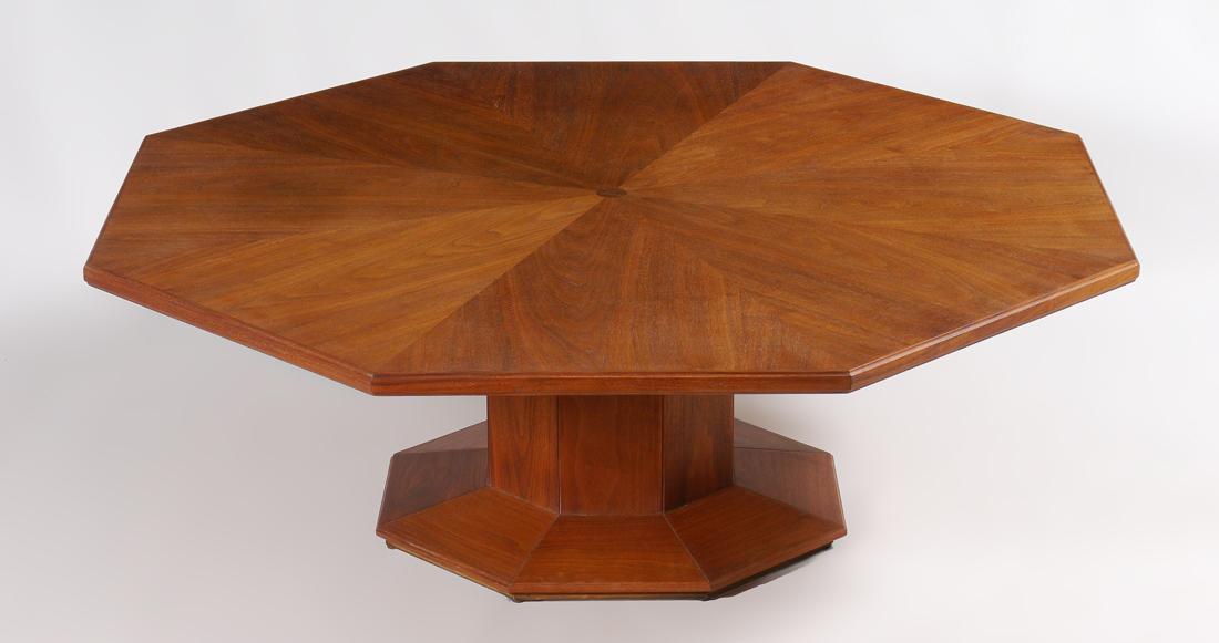 Appraisal: FOSTER MCDAVID MID CENTURY MODERN OCTAGONAL COFFEE TABLE Manufactured by