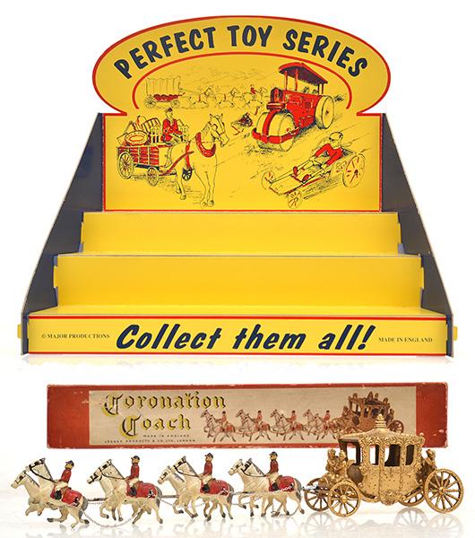 Appraisal: LESNEY CORONATION COACH AND PERFECT TOYS DISPLAY COACH -