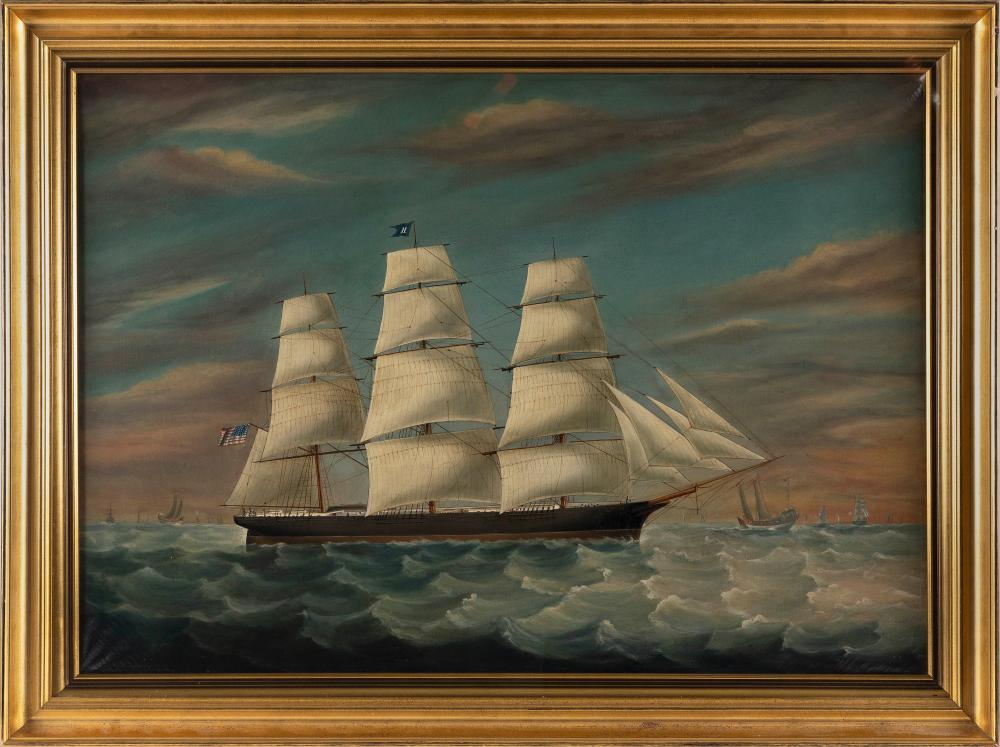 Appraisal: CHINESE SCHOOL CIRCA CLIPPER SHIP HOTSPUR OFF THE COAST OF